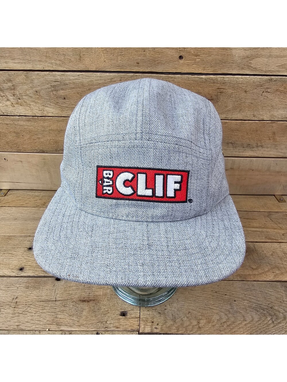 CLIF BAR CAP AMERICA 5-Panel Hat Gray Heather Adjustable Strapback Baseball Cap
